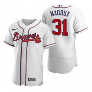 Men's Atlanta Braves Greg Maddux Nike White 2020 Authentic Jersey