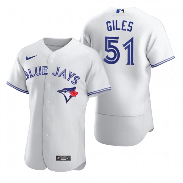 Men's Toronto Blue Jays Ken Giles Nike White 2020 Authentic Jersey