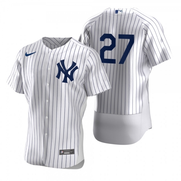 Men's New York Yankees Giancarlo Stanton Nike White 2020 Authentic Jersey