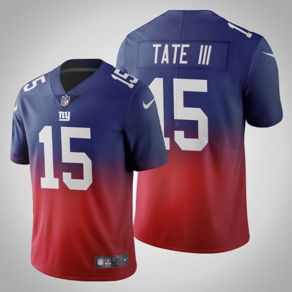 New York Giants Golden Tate Men's Royal Gradient Jersey Color Crash