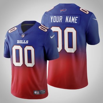 Buffalo Bills Custom Men's Royal Gradient Jersey Color Crash