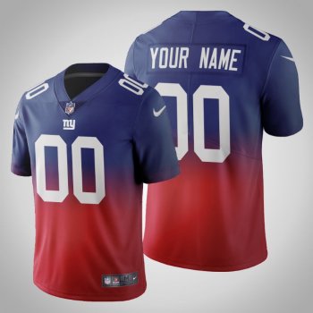 New York Giants Custom Men's Royal Gradient Jersey Color Crash