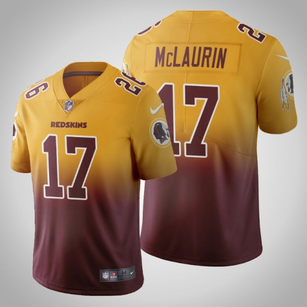 Washington Redskins Terry McLaurin Men's Burgundy Gradient Jersey Color Crash