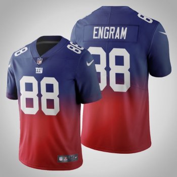 New York Giants Evan Engram Men's Royal Gradient Jersey Color Crash