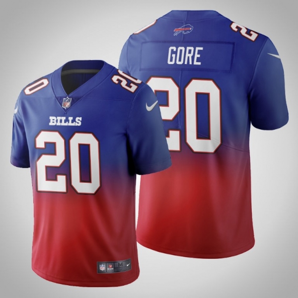 Buffalo Bills Frank Gore Men's Royal Gradient Jersey Color Crash