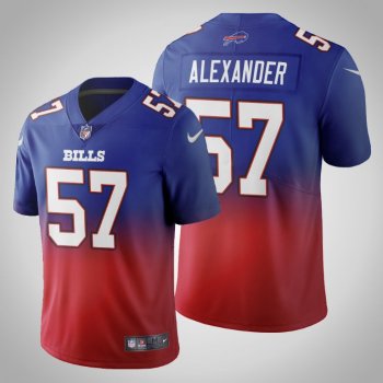 Buffalo Bills Lorenzo Alexander Men's Royal Gradient Jersey Color Crash