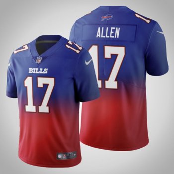 Buffalo Bills Josh Allen Men's Royal Gradient Jersey Color Crash