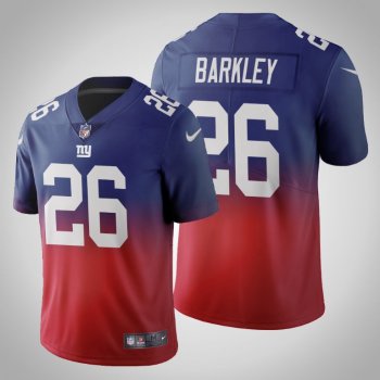 New York Giants Saquon Barkley Men's Royal Gradient Jersey Color Crash