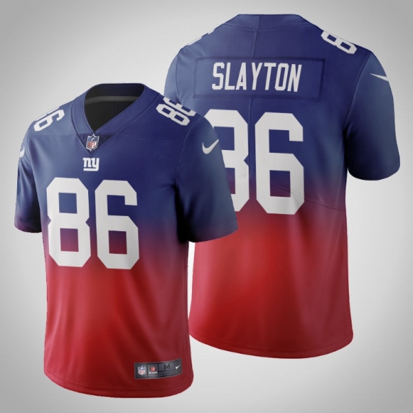 New York Giants Darius Slayton Men's Royal Gradient Jersey Color Crash