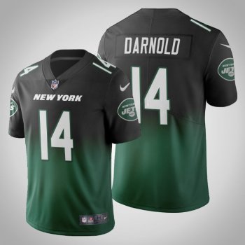 New York Jets Sam Darnold Men's Green Gradient Jersey Color Crash