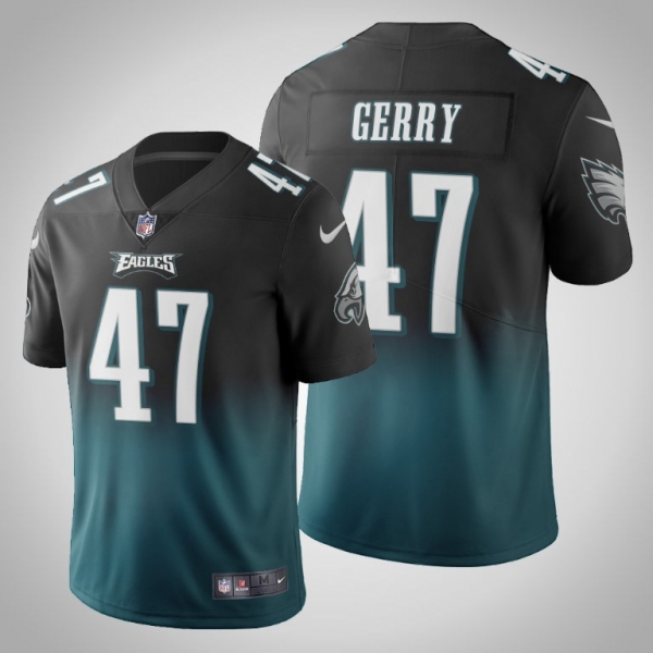 Philadelphia Eagles Nathan Gerry Men's Midnight Green Gradient Jersey Color Crash