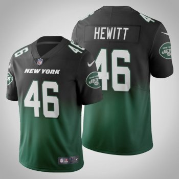 New York Jets Neville Hewitt Men's Green Gradient Jersey Color Crash