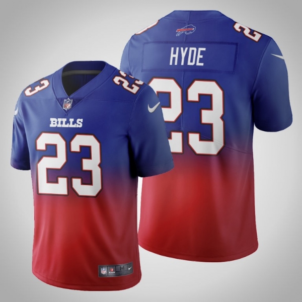 Buffalo Bills Micah Hyde Men's Royal Gradient Jersey Color Crash