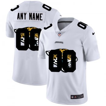 Nike Jaguars Customized White Team Big Logo Vapor Untouchable Limited Jersey