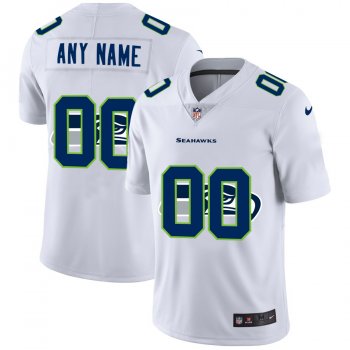 Nike Seahawks Customized White Team Big Logo Vapor Untouchable Limited Jersey