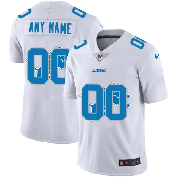 Nike Lions Customized White Team Big Logo Vapor Untouchable Limited Jersey