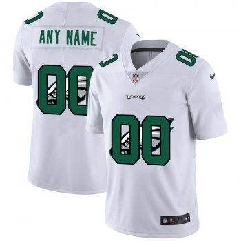 Nike Eagles Customized White Team Big Logo Vapor Untouchable Limited Jersey