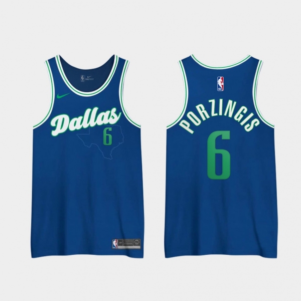 Kristaps Porzingis Dallas Mavericks 2020 2nd City Special Edition Jerseys