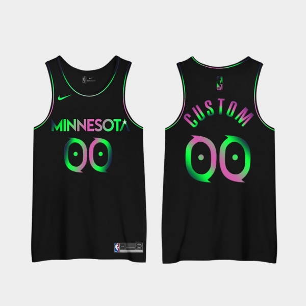 Custom Minnesota Timberwolves 2020 2nd City Special Edition Jerseys