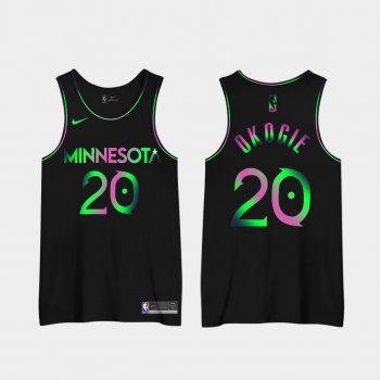 Josh Okogie Minnesota Timberwolves 2020 2nd City Special Edition Jerseys