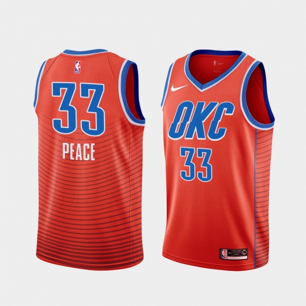 Mike Muscala Thunder Peace Jersey Statement Social Justice Collection