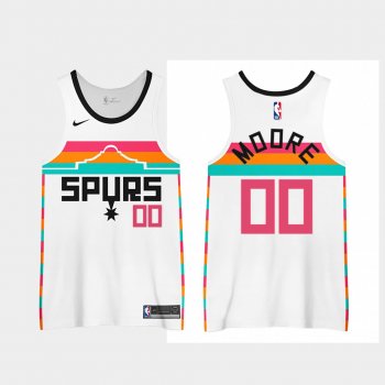 Johnny Moore San Antonio Spurs 2020 2nd City Special Edition Jerseys