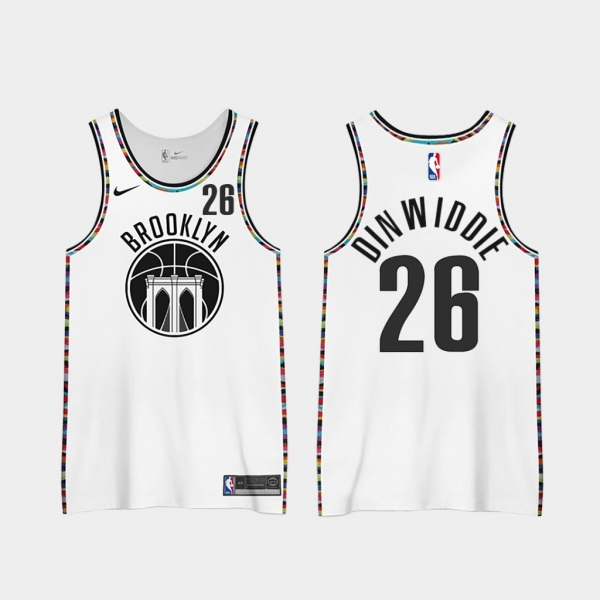 Spencer Dinwiddie Brooklyn Nets 2020 2nd City Special Edition Jerseys