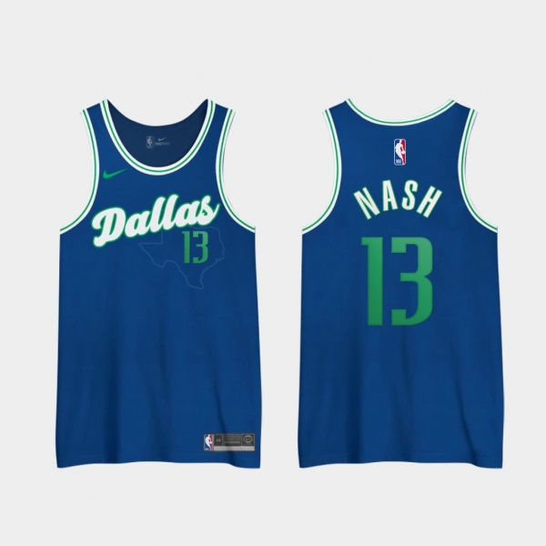 Steve Nash Dallas Mavericks 2020 2nd City Special Edition Jerseys