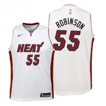 Youth Miami Heat 18-19 Duncan Robinson #55 Association White Jersey