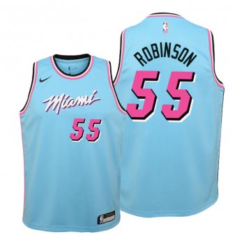 Youth Miami Heat 2019-20 Duncan Robinson #55 City Blue Jersey