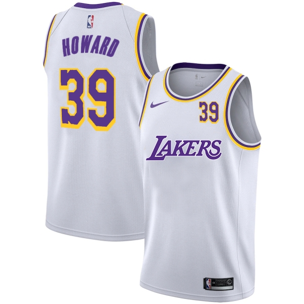 Lakers 39 Dwight Howard White 2020-2021 New City Edition Nike Swingman Jerseys