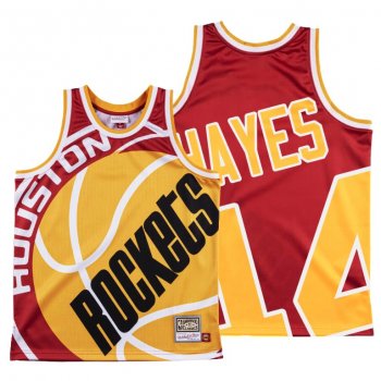 Houston Rockets Elvin Hayes Red HWC Big Face #44 Jersey