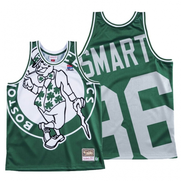 Boston Celtics Marcus Smart Green HWC Big Face #36 Jersey