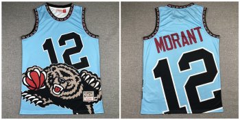 Grizzlies 12 Ja Morant Blue Hardwood Classics Jersey