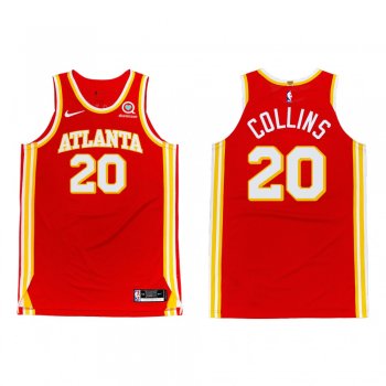 Atlanta Hawks #20 John Collins 2020-21 Icon Authentic Jersey Torch Red