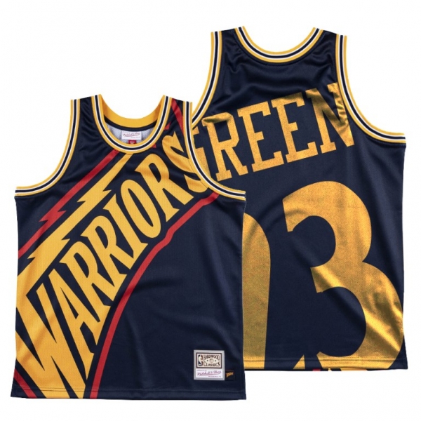 Golden State Warriors Draymond Green Navy HWC Big Face #23 Jersey