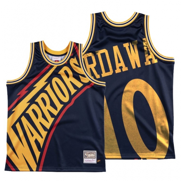 Golden State Warriors Tim Hardaway Navy HWC Big Face #10 Jersey