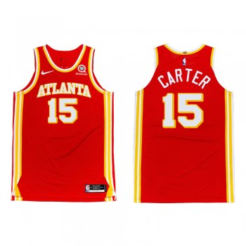 Atlanta Hawks #15 Vince Carter 2020-21 Icon Authentic Jersey Torch Red