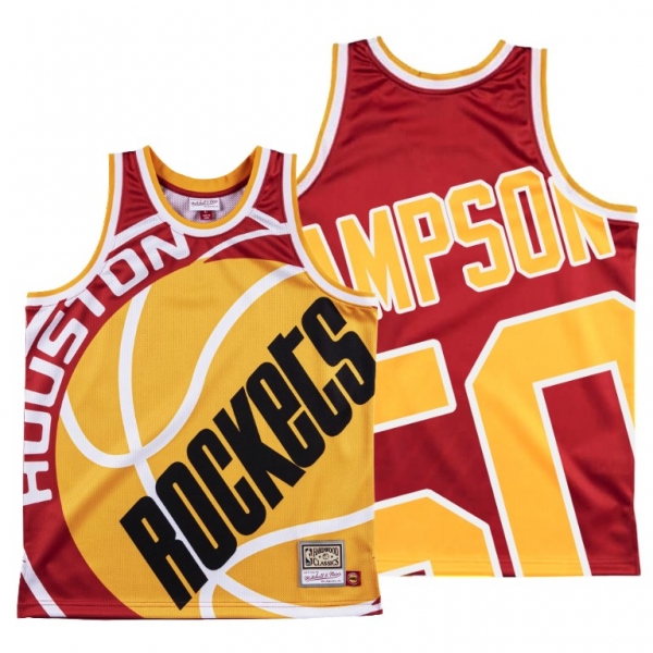 Houston Rockets Ralph Sampson Red HWC Big Face #50 Jersey