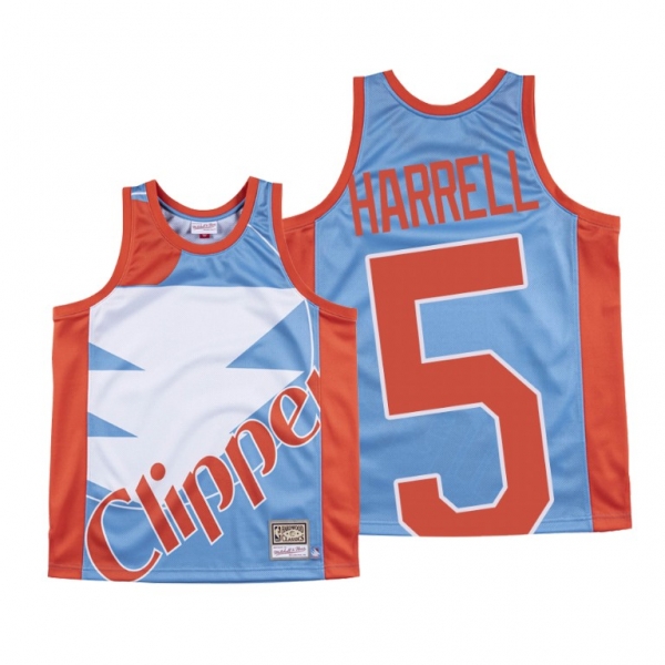 Montrezl Harrell Los Angeles Clippers Big Face #5 Blue HWC Jersey