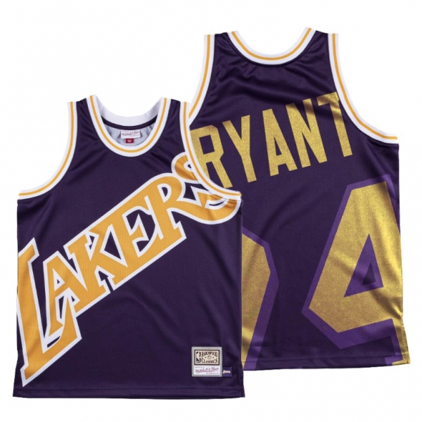 Los Angeles Lakers Kobe Bryant Purple HWC Big Face #24 Jersey