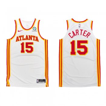 Atlanta Hawks #15 Vince Carter 2020-21 Association Authentic Jersey White