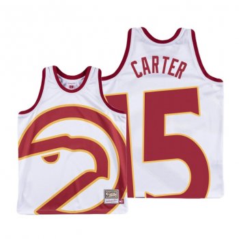 Atlanta Hawks Vince Carter White HWC Big Face #15 Jersey