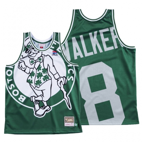 Boston Celtics Kemba Walker Green HWC Big Face #8 Jersey