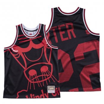 Chicago Bulls Otto Porter Jr. Black HWC Big Face #22 Jersey