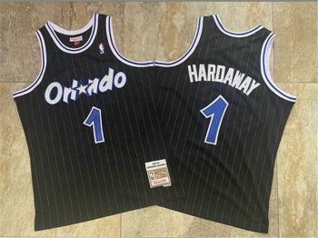 Magic 1 Anfernee Hardaway Black 1994 95 Hardwood Classics Jersey