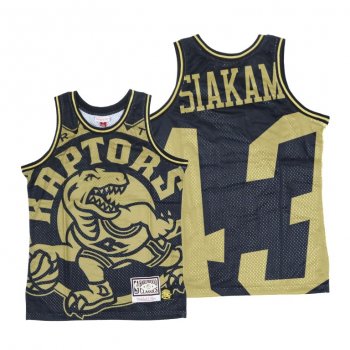 Toronto Raptors Pascal Siakam Big Face Black Gold Jersey