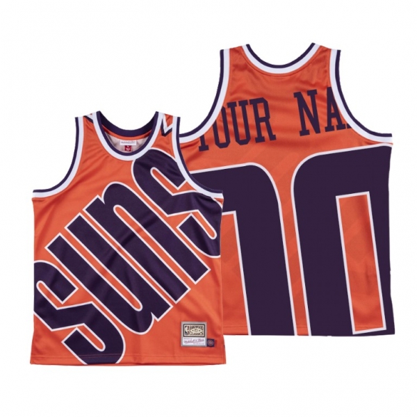 Custom Phoenix Suns Big Face #00 Orange HWC Jersey