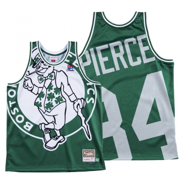 Boston Celtics Paul Pierce Green HWC Big Face #34 Jersey