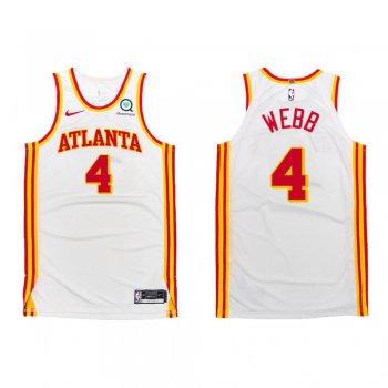 Atlanta Hawks #4 Spud Webb 2020-21 Association Authentic Jersey White